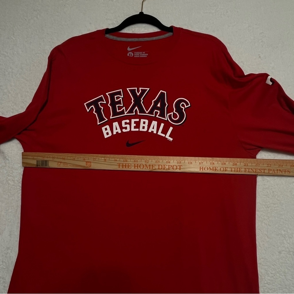 Nike Texas Rangers Men’s Long Sleeve Crewneck MLB Red Size XL - Picture 9 of 10